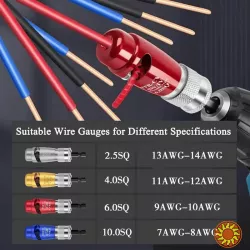 Інструмент для зняття ізоляції кабелів з стріппером.