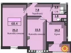 2кімн. квартира в малоквартирному будинку поруч з парком. АОГВ
