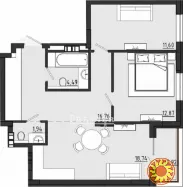 Продам 2-кімнатну квартиру в новому цегляному будинку!