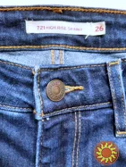 Оригинальные женские джинсы Levis 721 р. 26