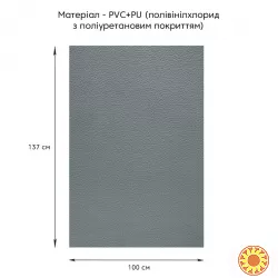 Самоклеюча екошкіра у рулоні 1.37*1m*0.5mm DEEP GREY (D) SW-00001154