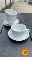 Белая посуда helfer для кофейни/кафе/ресторана чайный набор десертные тарелки заварник