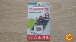 Карта памяти Флешка microSD SanDisk 16 GB