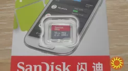 Карта памяти Флешка microSD SanDisk 16 GB