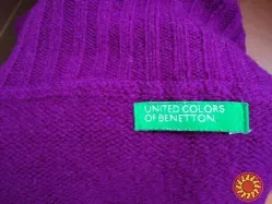 Свитер гольф джемпер Benetton Бенеттон р. 46-48 малиновый Новый