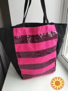 Велика стильна фірмова сумка шоппер Victoria's Secret! Оригінал!