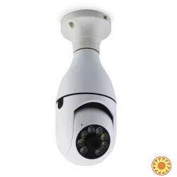 Камера відеоспостереження лампочка CAM  E27 WIFI IP 360/90 поворотна