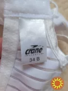 Отличный спортивный бюст белого цвета Crane р. 34В/75