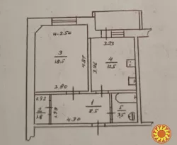 Пропонується до продажу простора та світла однокімнатна квартира 47 кв.м. на Заболотного.