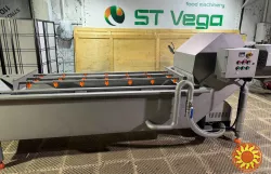 Барботажна ванна з конвеєром для миття зелені, ягід, овочів STvega BW L4000