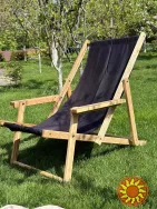 Шезлонг/дерев'яне крісло, для саду, дачі, пляжу або кафе.