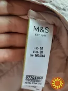 Нежно розового цвета демисезонная куртка-пуховик  M&S р. 10/38