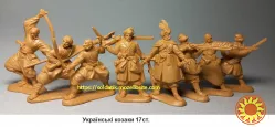 Солдатики набор 8шт. игрушки, фигурки, 4 вида Украинские казаки, воины