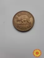 Монета  5  крон  1944  года .  Гренландия