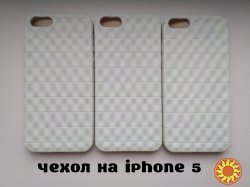 Чехол Бампер на iPhone 5 Белый немного с лимонным оттенком