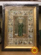 Икона вышитая бисером ручной работы св. блаженная Матрона Handmade