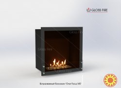 Вбудований біокамін «Очаг 600 MS-арт.010» Gloss Fire