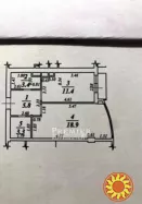 У продаж однокімнатна квартира в 3 Жемчужині