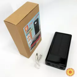 Портативна мобільна зарядка (Павербанк) POWER BANK SOLAR 60000MAH, переносний акумулятор для телефону