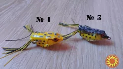 Воблер Лягушка жаба Незацепляйка на щуку с хвостиком