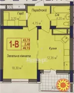 Однокімнатна квартира в новому, сучасному житловому комплексі Аврора