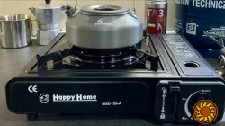 Портативная туристическая газовая плита с пьезоподжигом Happy Home BDZ-155-A