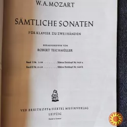 Ноты.Mozart klaviersonaten.Robert Teichmuller.