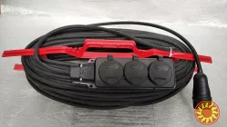 Силовой сетевой удлинитель на рамке с кабелем кг 25 - 50 метров