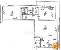 Пропонується до продажу затишна трикімнатна квартира на вул. Ак. Глушк