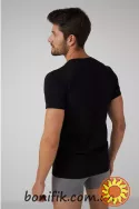 Чоловіча чорна футболка із колекції "Basic" (арт. MBSK 500/01/02)