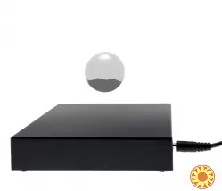 Левитирующий шар ( buda ball ), черный, квадратная подставка