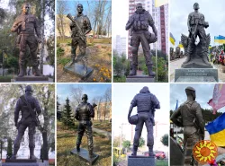 Индивидуальные скульптурные памятники погибшим военным заказывайте производство надгробий