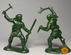 Набор солдатиков "Индианские войны 18ст.", 1/32мм, 54мм, 2-е фигурки, игрушки, подарки