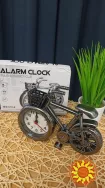 Часы будильник ретро велосипед домашние часы