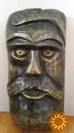 Дерев'яна маска "Запорізький козак".