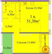 1 кімнатна квартира в новому будинку