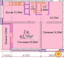 Продам 2-кімнатну квартиру.