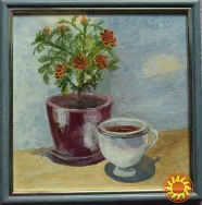 Картина акрилом *Квітковий чай*