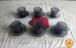 Кавові і чайні набори радянського виробництва (нові) з позолотою