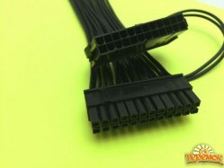 Кабель-адаптер T-Cable ATX to 2xATX 24pin Dual PSU 0,30m Black