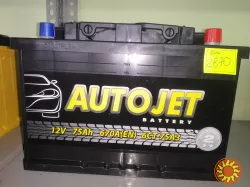 Акумулятор AutoJet 75Ah R+ 670A