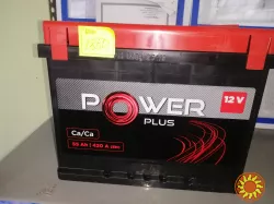 Акумулятор Power Plus 55Ah R+ 420A
