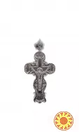 Срібний хрест з кубічним цирконієм