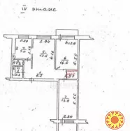 У продажу 3 кімнатна квартира розташована на 4 поверсі 9 поверхового будинку.