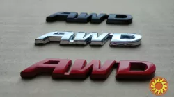 Наклейка на авто AWD Металлическая не ржавеет