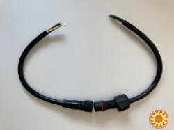 Разъем герметичный на кабеле, герморазъем комплект 4pin, комплект соединителей мама+папа на проводе