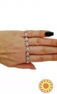 Жіночий срібний браслет на руку "Черепашка"
