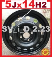 Диски R14 5x14 ET45 Dunlop Roues (Франция) - с запаски