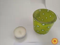 Подсвечник стакан для свечки-таблетки (чайной свечи). Для создания уютной атмосферы Окутывает, при горении свечи