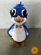 пінгвін пташка  іграшка вязана плюшева ручна робота